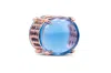 Pandora Colours Blue Oval Cabochon Charm - In Gold