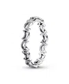 Pandora Crescent Moon Ring In Silver