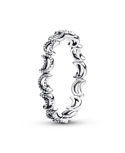 Pandora Crescent Moon Ring In Silver