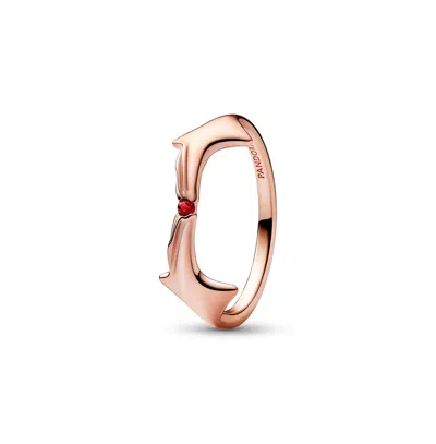 Pandora Crystal Stone X Marvel Scarlet Witch Ring In Rose Gold