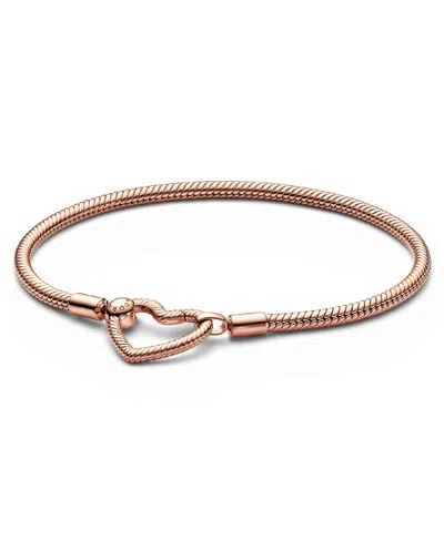 Pandora Cubic Zirconia 14k Rose Gold-plated Sparkling Tennis Bracelet