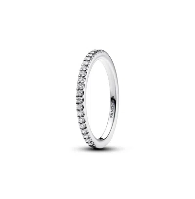 Pandora Cubic Zirconia Band Ring In Clear