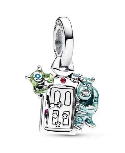 Pandora Cubic Zirconia Disney Pixar Monsters, Inc. Door Dangle Charm In Metallic