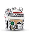 Pandora Cubic Zirconia Festive Gingerbread House Charm In Multicolor