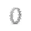 Pandora Cubic Zirconia Moments Daisy Flower Ring In Silver