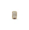 Pandora Cubic Zirconia Pave Triple-row Charm In Gold