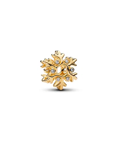 Pandora Cubic Zirconia Snowflake Charm In Clear