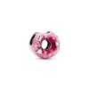 Pandora Cubic Zirconia Sparkling Sprinkled Donut Charm In Sterling Silver