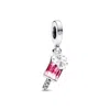 Pandora Cubic Zirconia Sprinkled Popsicle Dangle Charm In Sterling Silver
