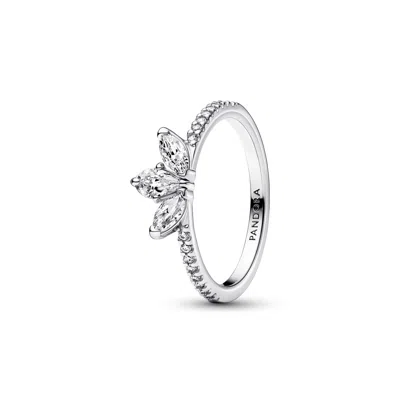 Pandora Cubic Zirconia Timeless Sparkling Herbarium Cluster Ring In Silver
