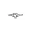 Pandora Cubic Zirconia Timeless Wish Sparkling Heart Ring In Silver