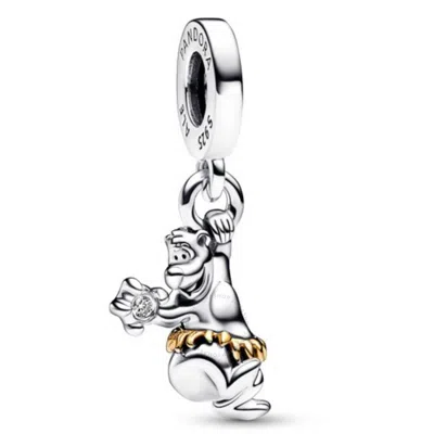Pandora Disney 100th Anniversary Baloo Dangle Charm In Metallic