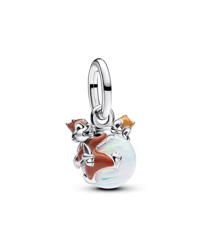 Pandora Disney Chip Dale Bauble Dangle Charm In Sterling Silver