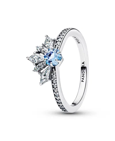 Pandora Disney Frozen Queen Elsa Tiara Ring In Sterling Silver