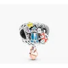 Pandora Disney Lilo And Stitch Sterling Silver And 14k Rose Gold-plated Charm