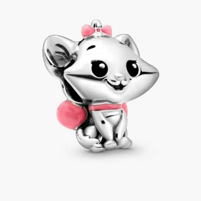 Pandora Disney Marie Sterling Silver Charm In Metallic