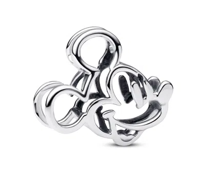Pandora Disney Mickey Mouse Openwork Charms In White