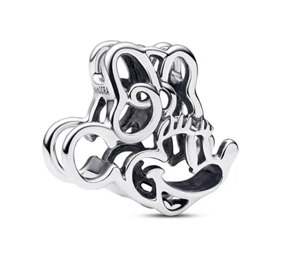 Pandora Disney Minnie Mouse Openwork Charms In Gray