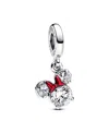Pandora 793533c01 Disney Minnie Mouse Silhouette Dangle Charm - Sterling Silver In Sterling Silver