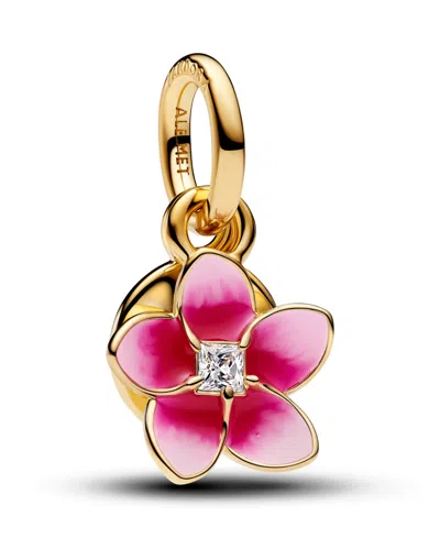 Pandora Disney Moana Flower Dangle Charm In Gold