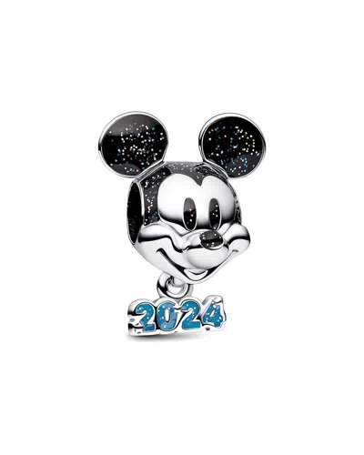 Pandora Disney Silver Charm In Black