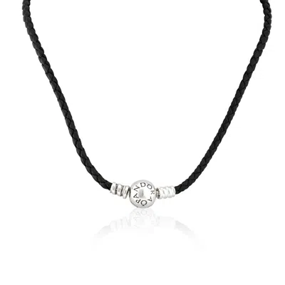 Pandora Double Black Leather Bracelet