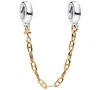 Pandora Elongated Safety Chain Charms In Multi