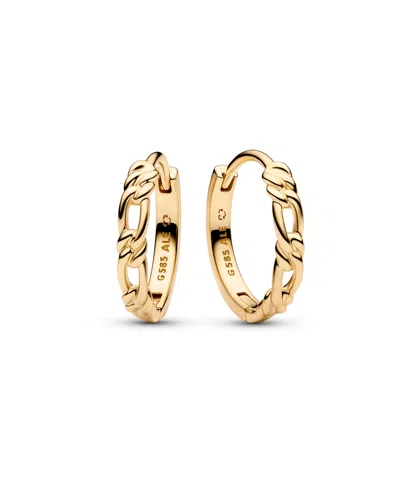 Pandora Era Figaro Hoop Earrings In Gold