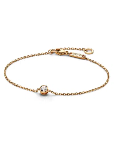 Pandora Era Lab-grown Diamond Bezel Chain Bracelet In Gold