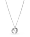 Pandora Family Always Encircled Sparkling Cubic Zirconia Pave Pendant Necklace In Silver