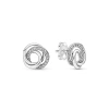 Pandora 291076c01 Family Always Encircled Stud Earrings In Silver