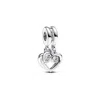 Pandora Forever & Always Splittable Dangle Charm In Orange