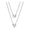 Pandora Forever Always Splittable Heart Collier Necklaces In Gray