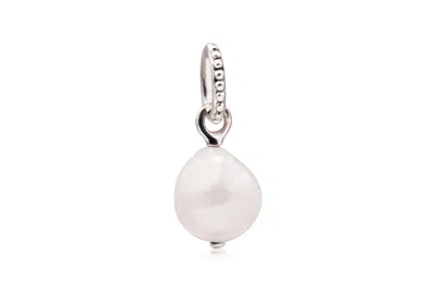 Pandora Freshwater Pearl Pendant In Metallic