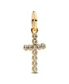 Pandora Gold Plated Cross Dangle Charms In Gold