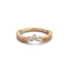Pandora Gold-plated Disney Beauty And Beast Rose Ring In Gold