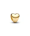 Pandora Gold Plated Heart Mini Charms In Gold