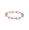 Pandora Gold-plated Medium-link Chain Bracelet In Rose Gold