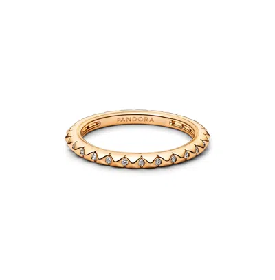 Pandora Gold-plated Pyramids Ring