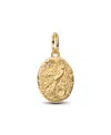 Pandora Gold Plated Swallow Medallion Charms In Gold