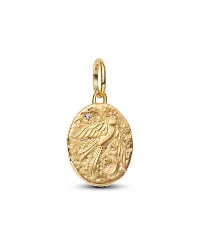 Pandora Gold Plated Swallow Medallion Charms