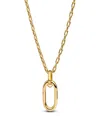Pandora Gold Tone Openable Large Link Chain Necklace In Gold