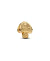Pandora Gold Tone Textured Mushroom Mini Charms In Gold