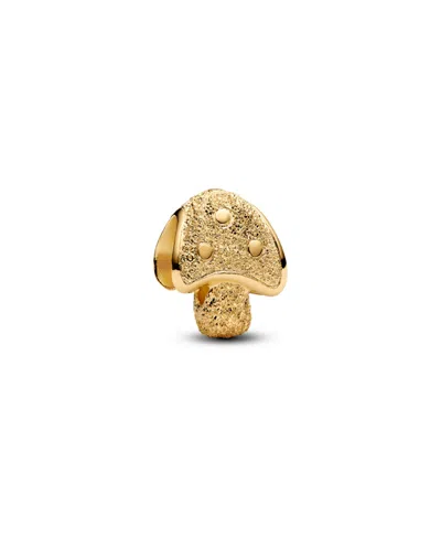 Pandora Gold Tone Textured Mushroom Mini Charms