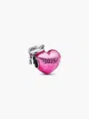 Pandora Graduation 2025 Heart Charm In Silver In Pink