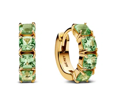 Pandora Green Hoop Earrings