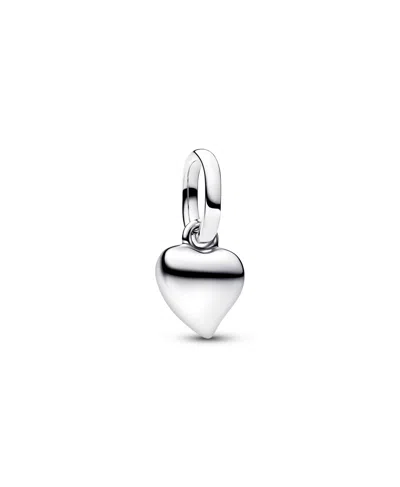 Pandora Heart Mini Dangle Charm In Silver