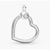 Pandora Heart Sterling Silver O Pendant In Silver