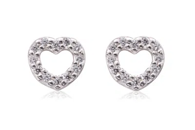 Pandora Heart Stud Earrings - In Multi