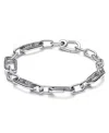 Pandora In Sterling Silver Five Openable Link Chain Bracelet In Silver
